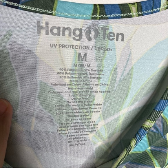 Hang Ten UV protection long sleeve tee rashguard size medium - Picture 3 of 7